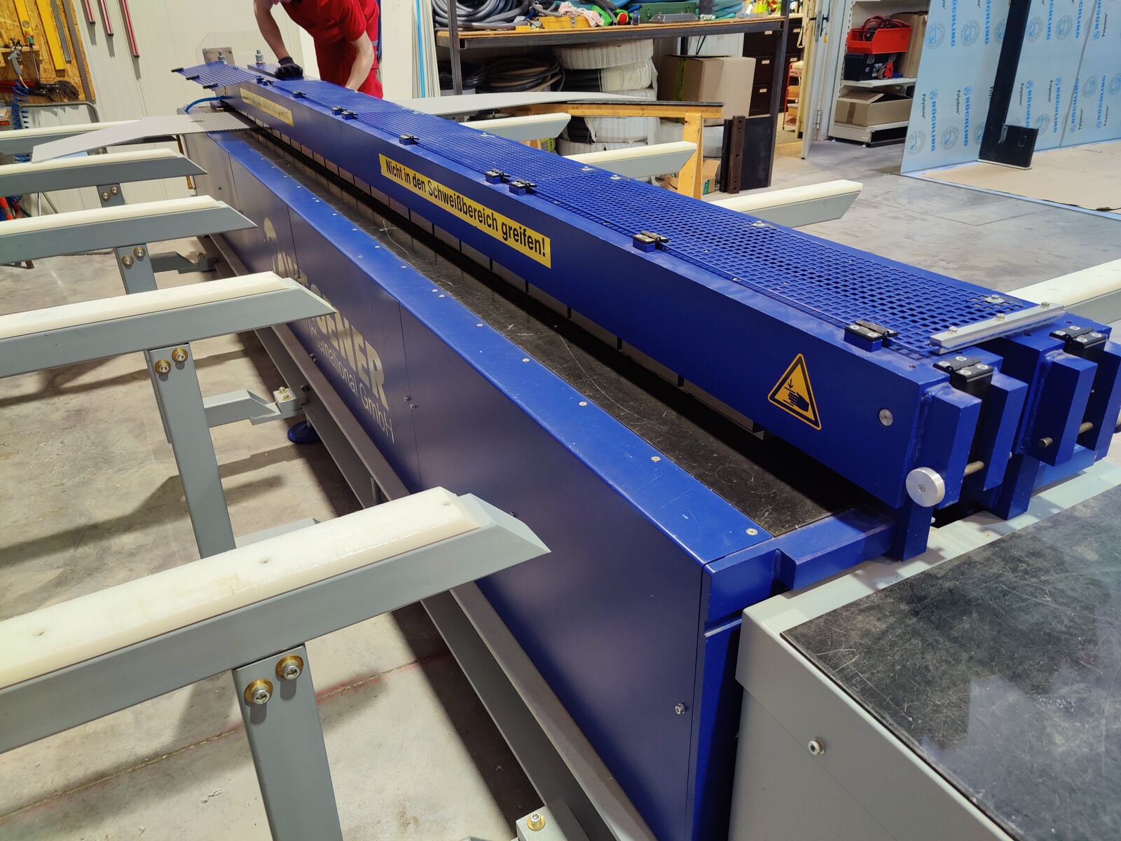Schweißanlage für Kunststoffplatten